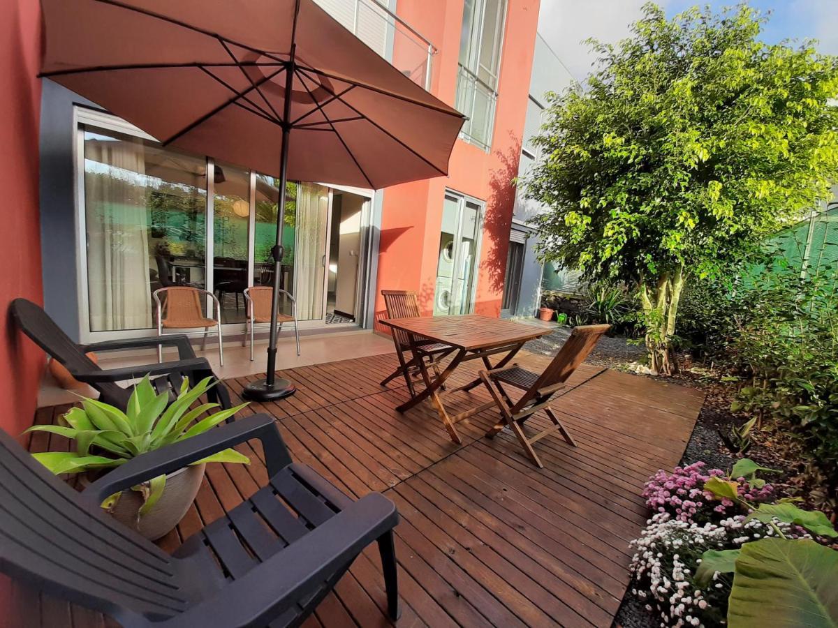 Casa Das Yucas - Patio Apartment Capelas Bagian luar foto